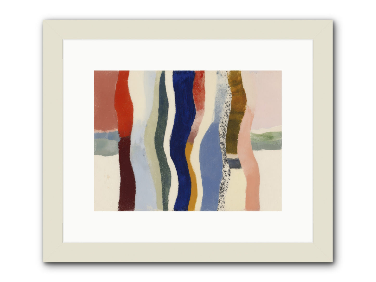 Glance -- Framed Print - White 12x9