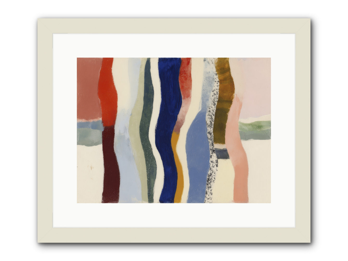 Glance -- Framed Print - White 16x12