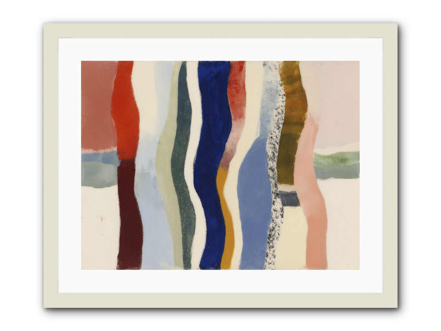 Glance -- Framed Print - White 24x18