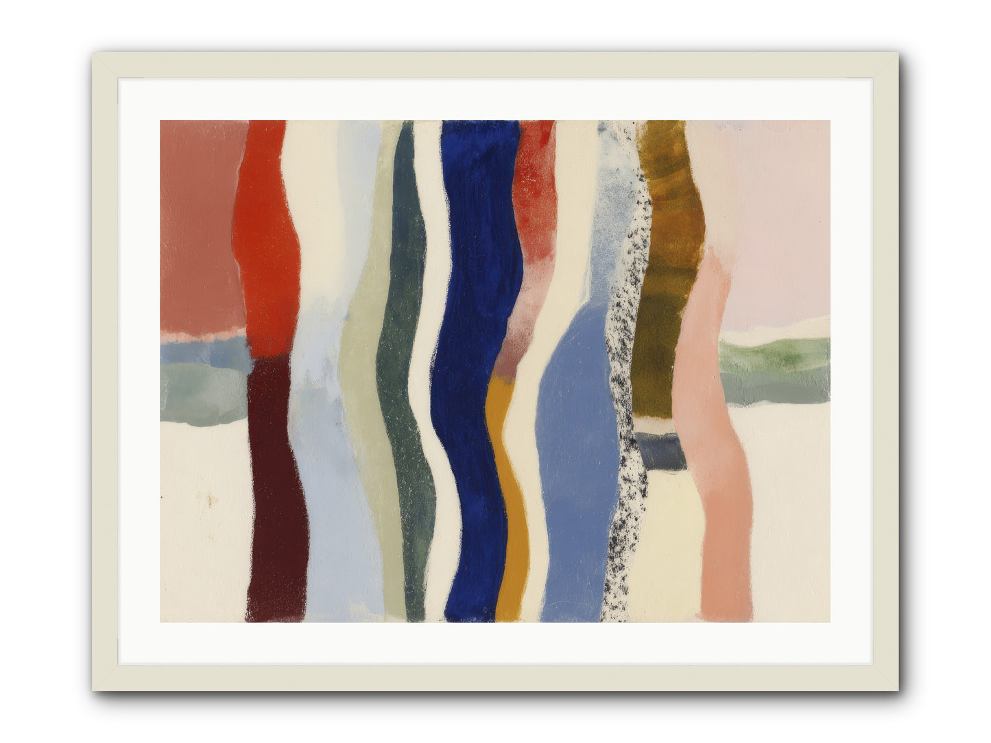 Glance -- Framed Print - White 32x24