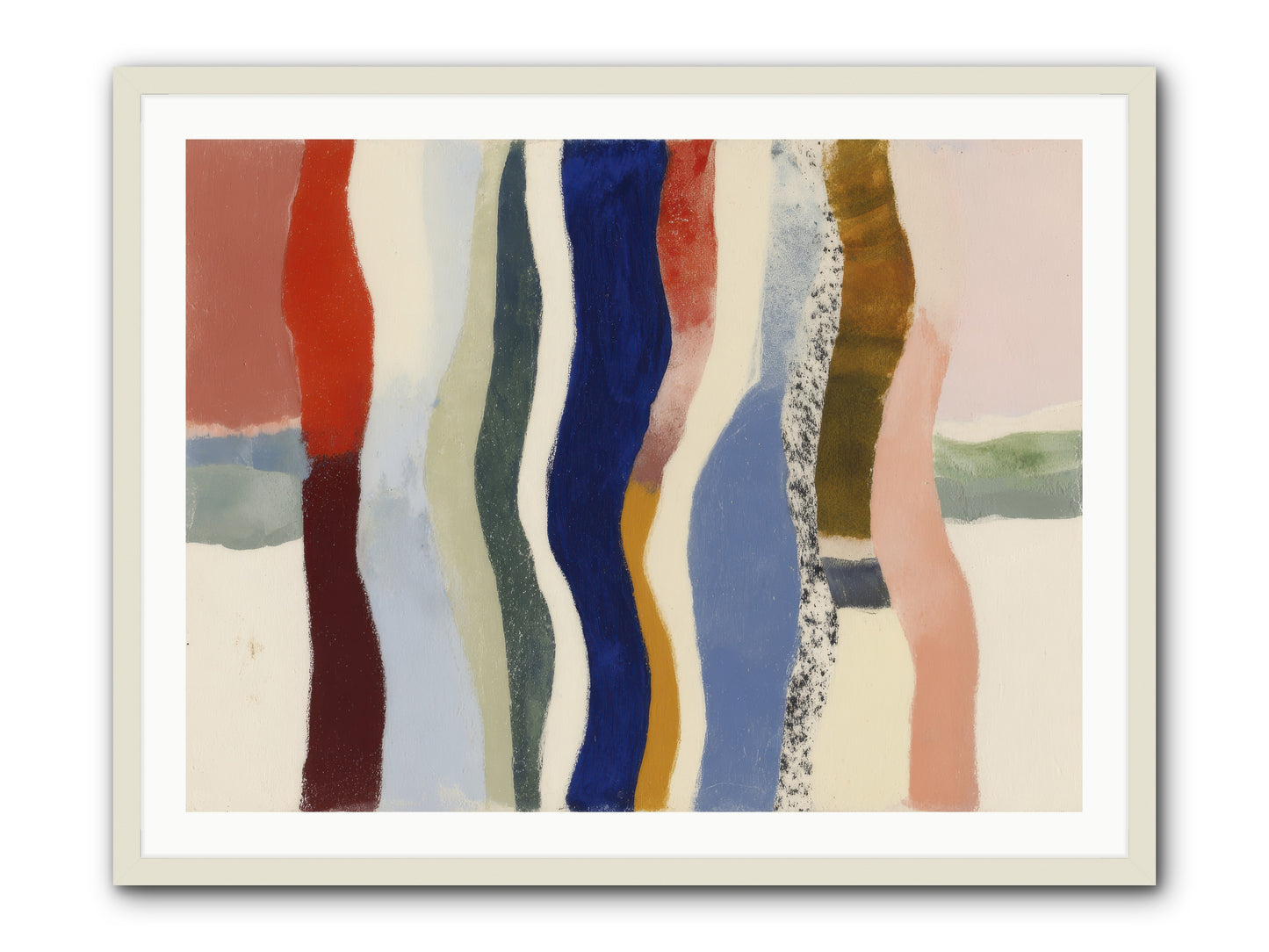 Glance -- Framed Print - White 40x30