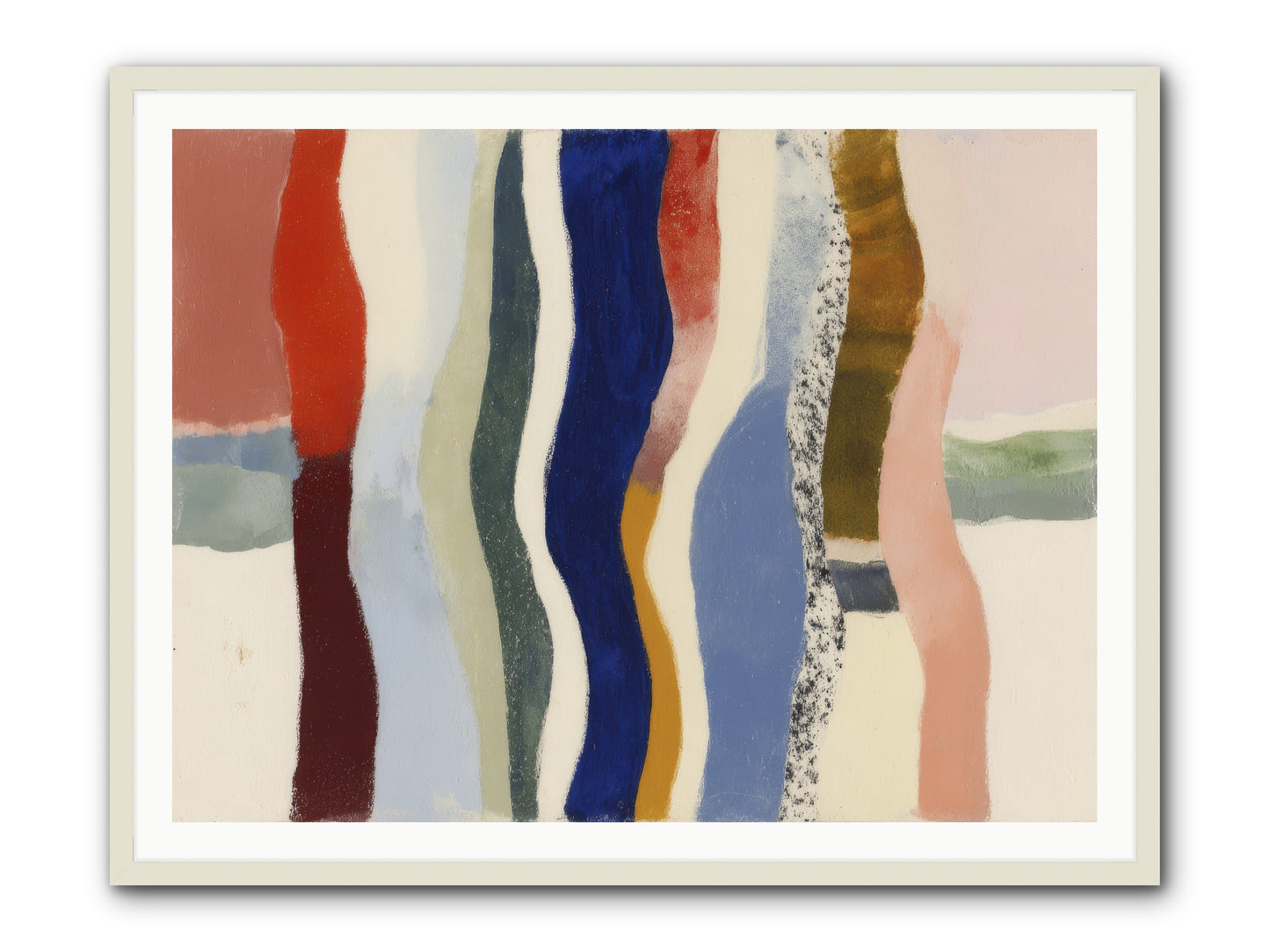 Glance -- Framed Print - White 48x36