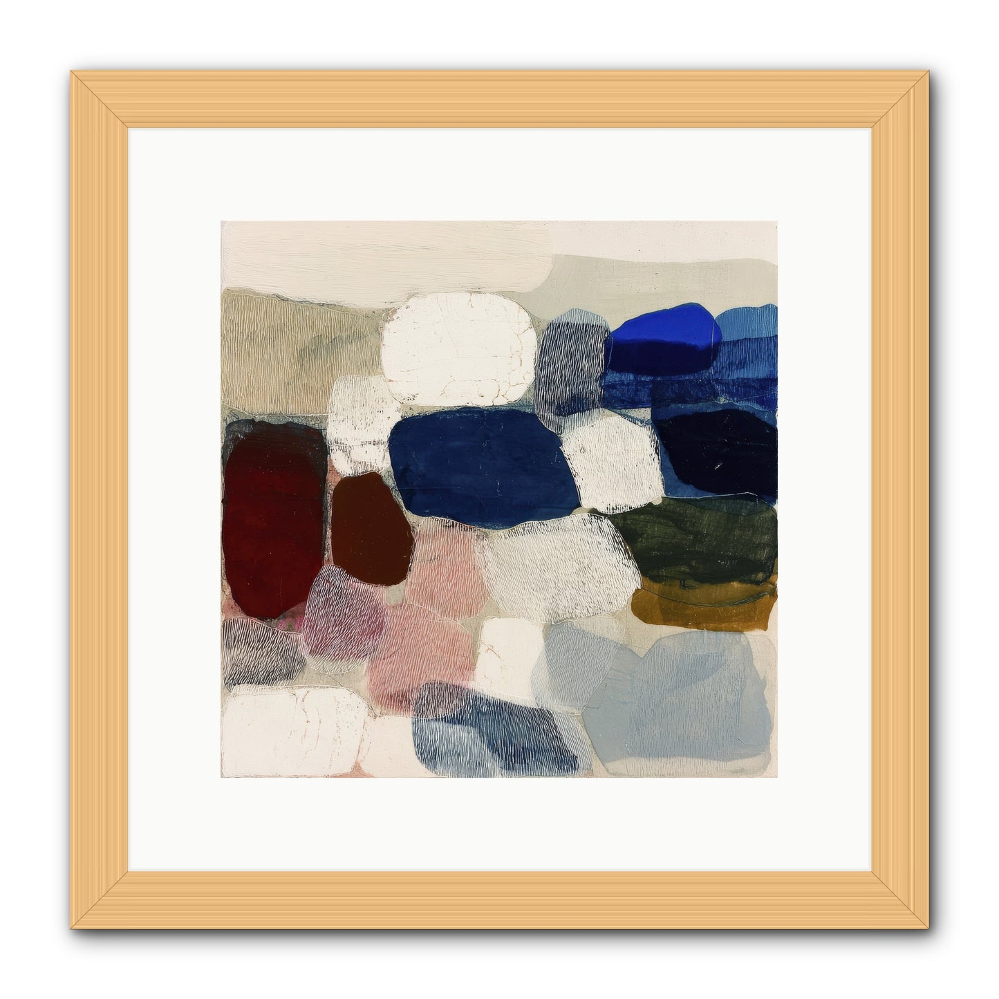 Glass Horizon -- Framed Print - Natural 12x12
