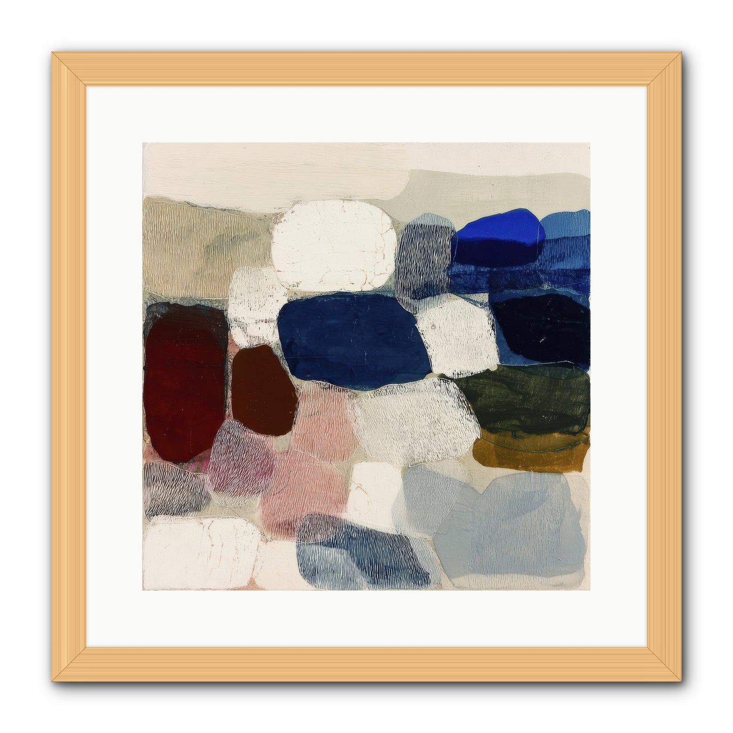 Glass Horizon -- Framed Print - Natural 16x16