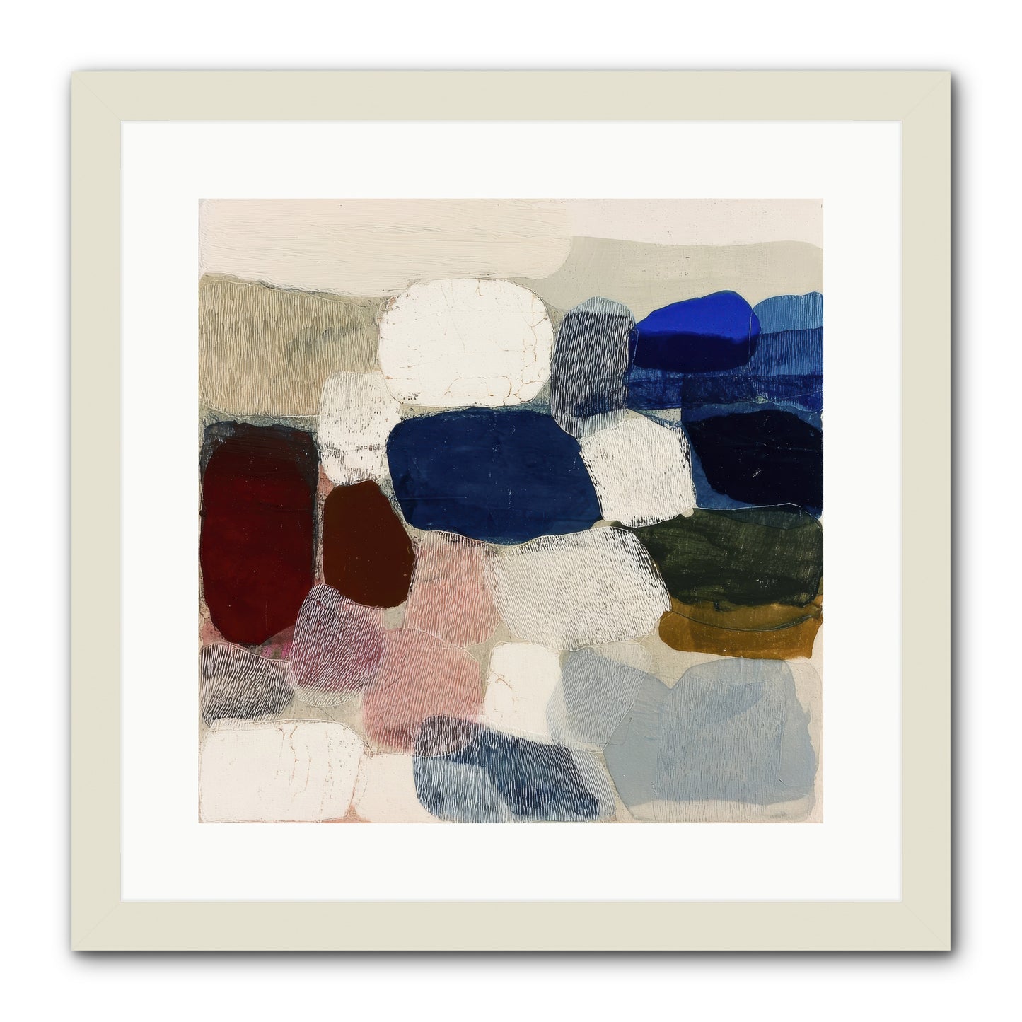 Glass Horizon -- Framed Print - White 16x16