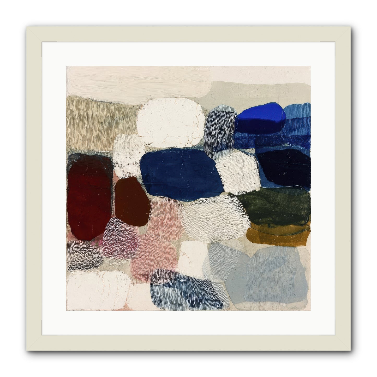 Glass Horizon -- Framed Print - White 20x20