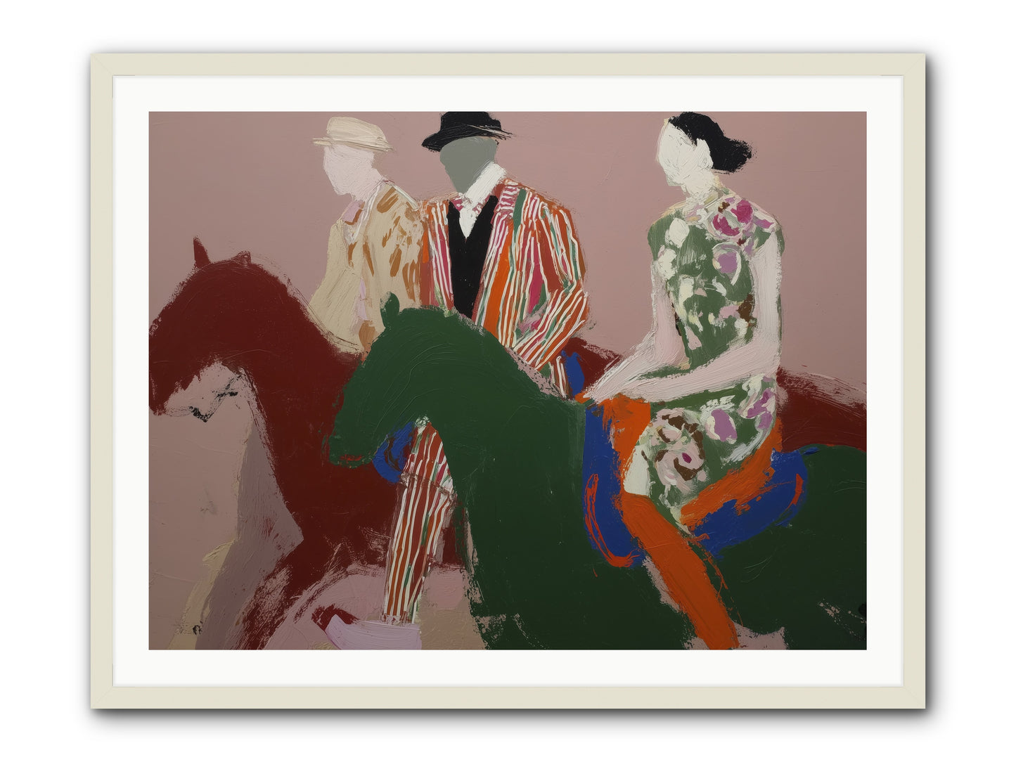 Glassvine Lament -- Framed Print - White 40x30