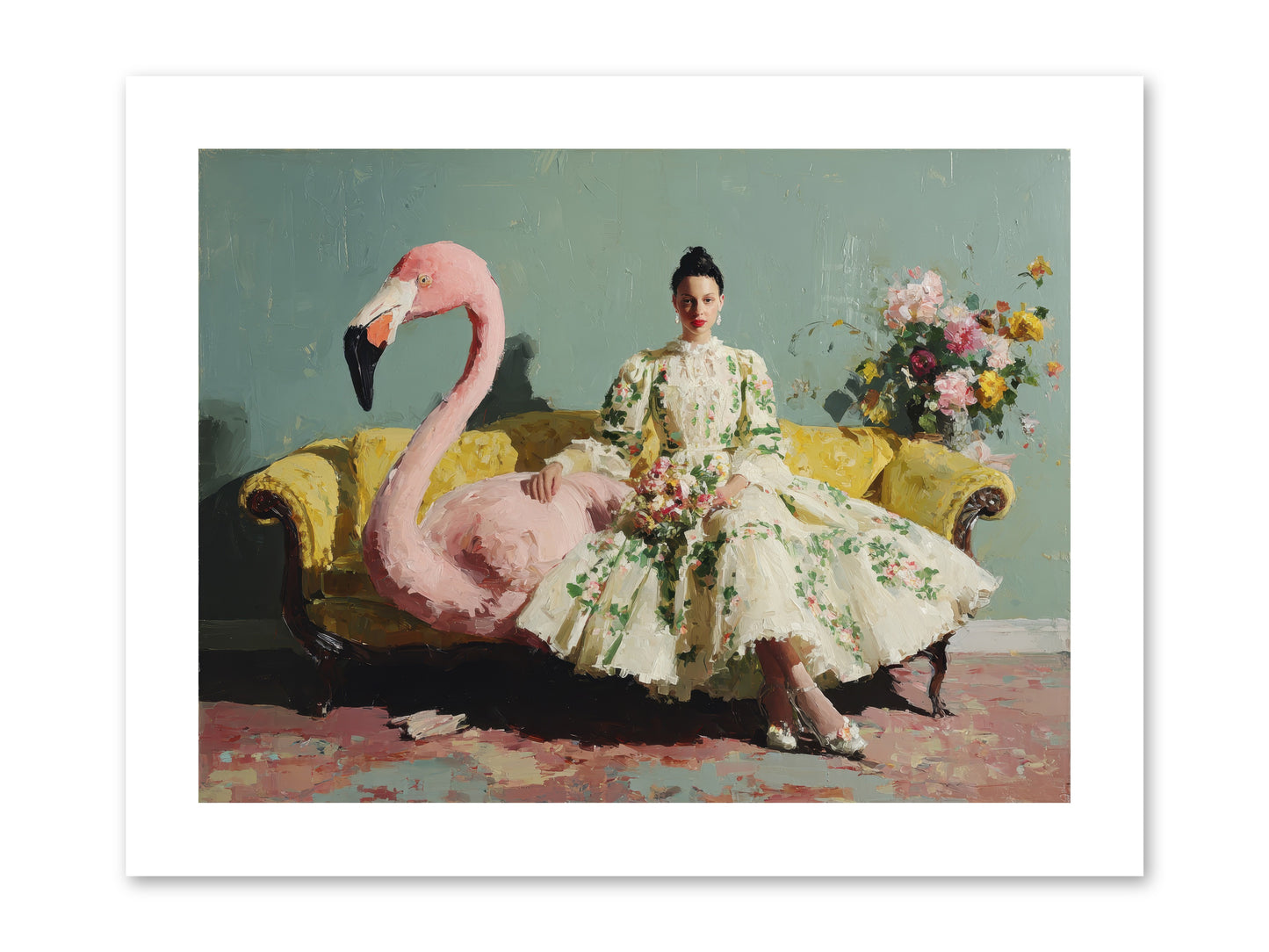 Glasswing Parlor-REZ -- Loose Canvas Print 12x9