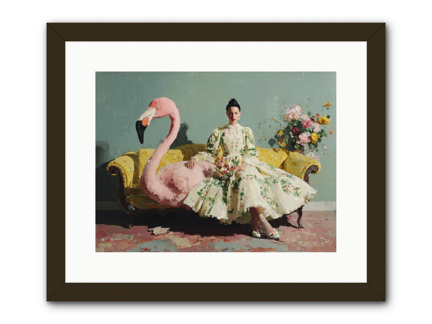 Glasswing Parlor-REZ -- Framed Print - Black 16x12