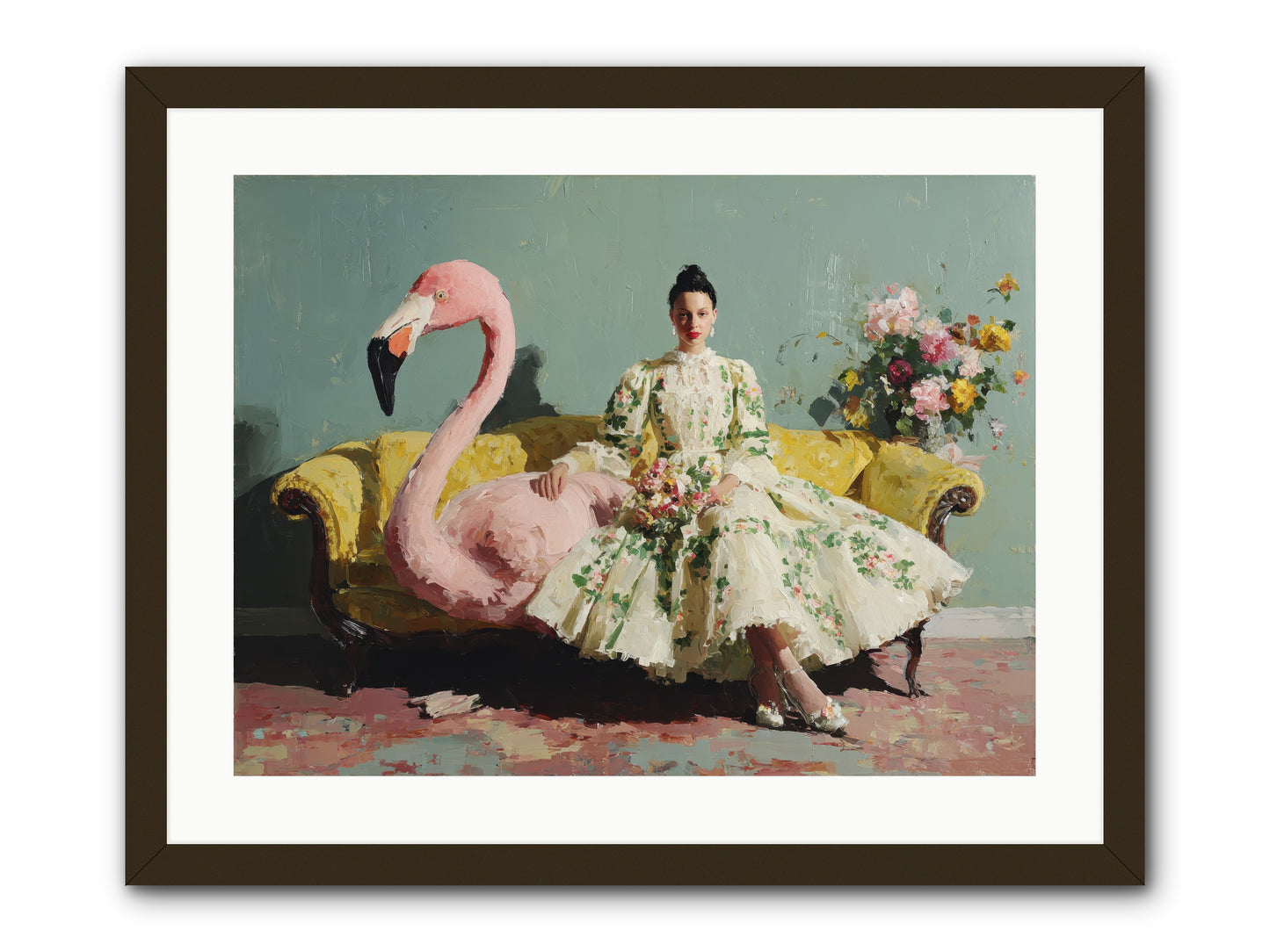 Glasswing Parlor-REZ -- Framed Print - Black 24x18