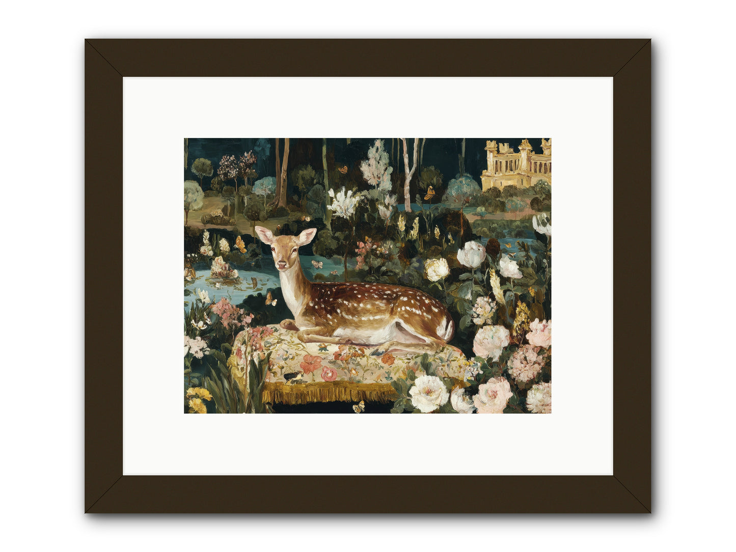 Glint Nest -- Framed Print - Black 12x9