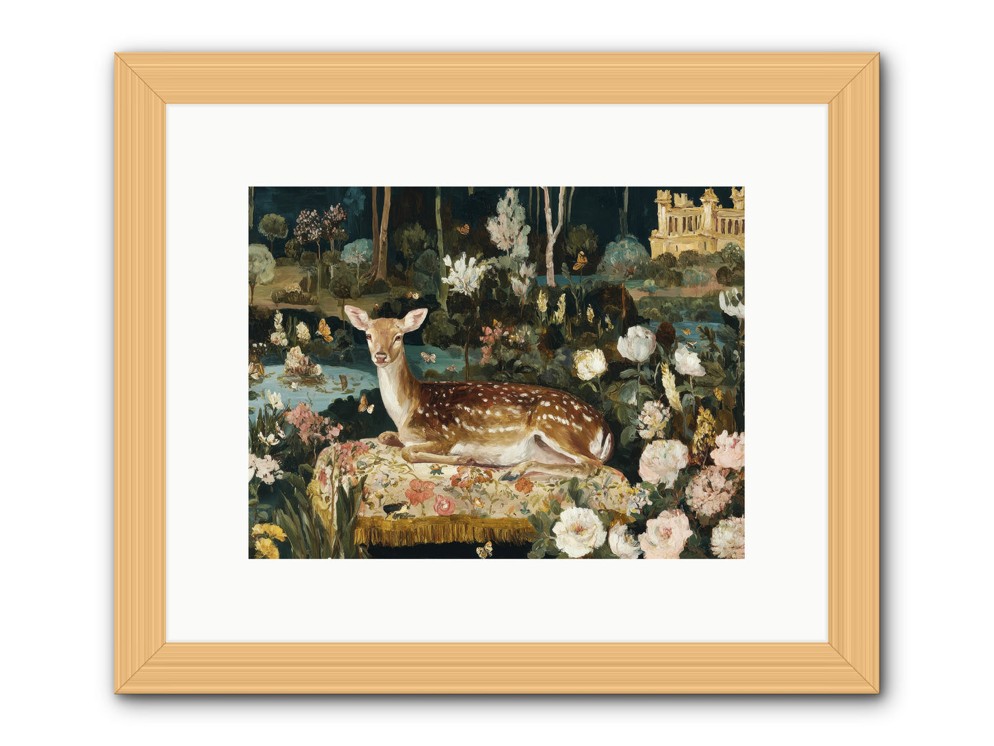 Glint Nest -- Framed Print - Natural 12x9