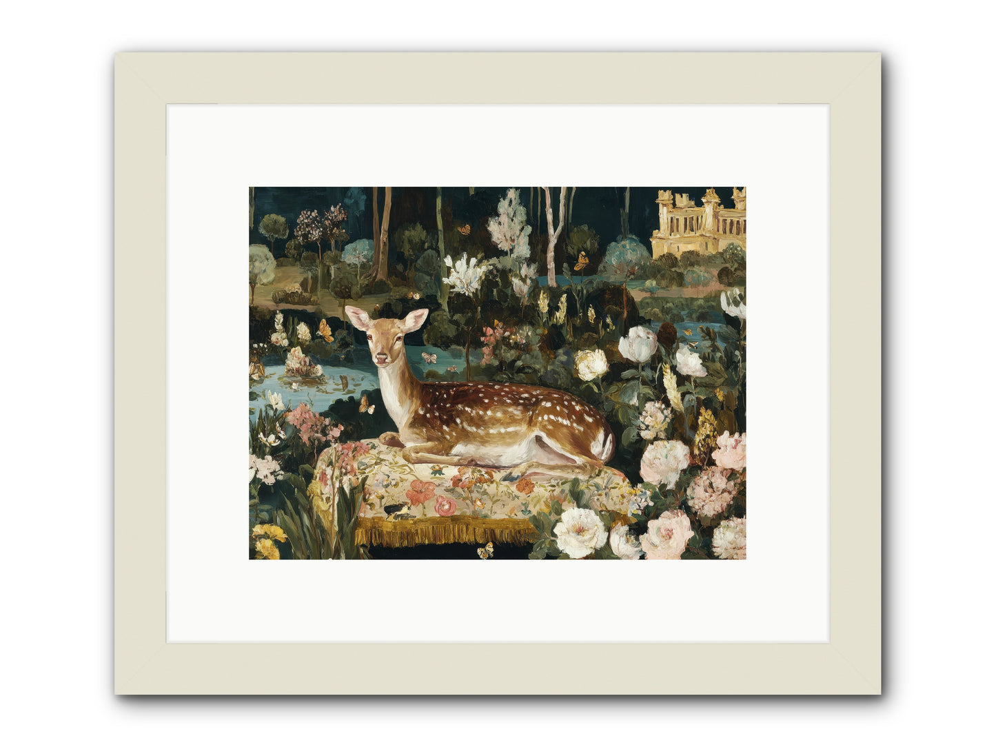 Glint Nest -- Framed Print - White 12x9