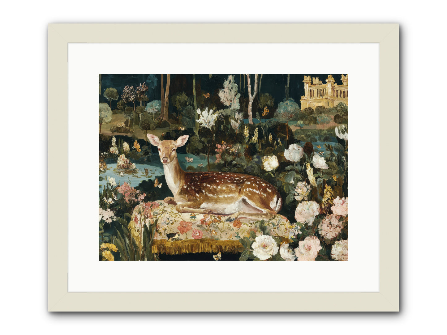 Glint Nest -- Framed Print - White 16x12