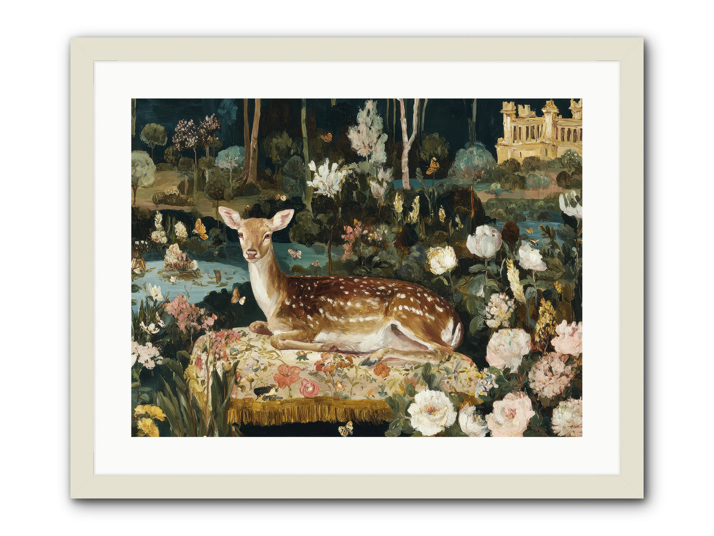 Glint Nest -- Framed Print - White 24x18