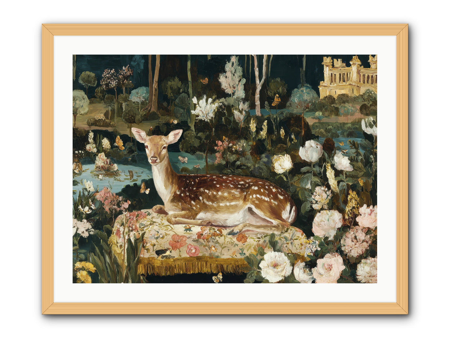 Glint Nest -- Framed Print - Natural 32x24