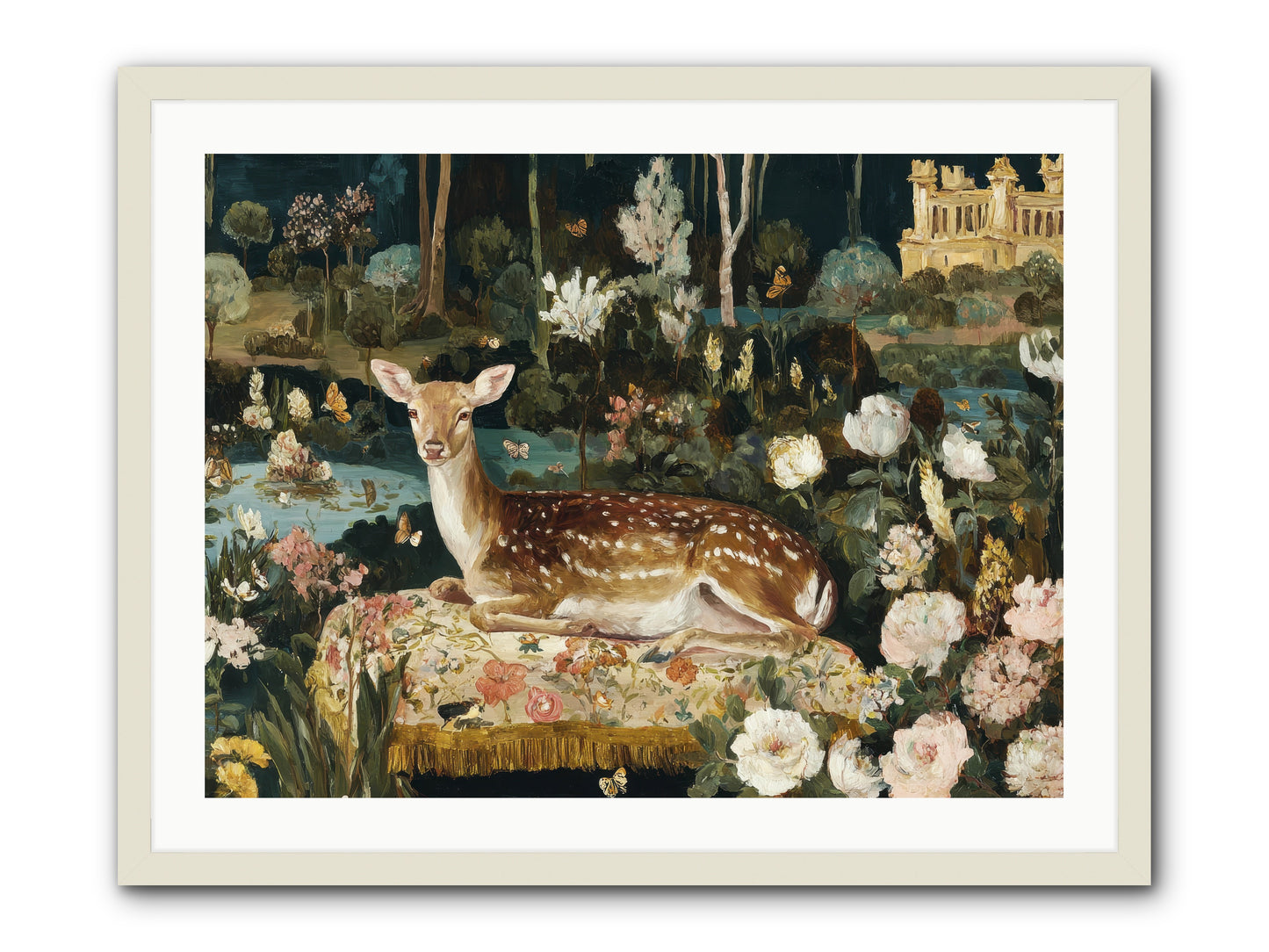 Glint Nest -- Framed Print - White 32x24