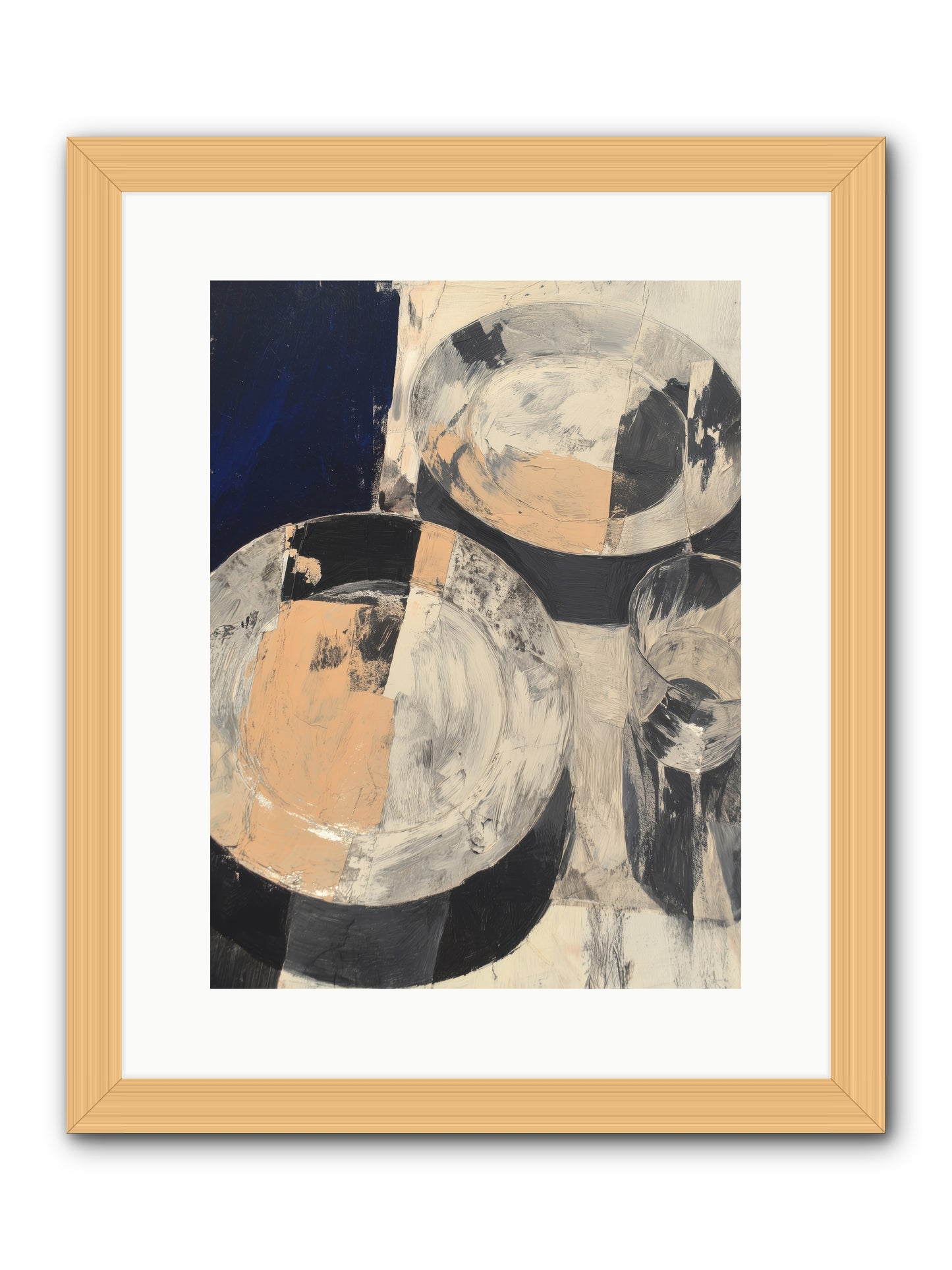 Glinting Haven -- Framed Print - Natural 12x16