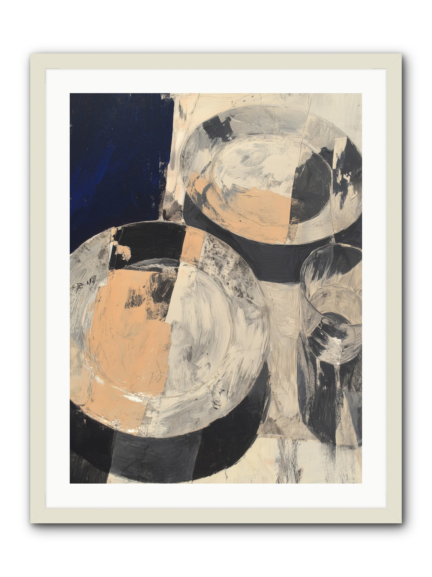 Glinting Haven -- Framed Print - White 24x32