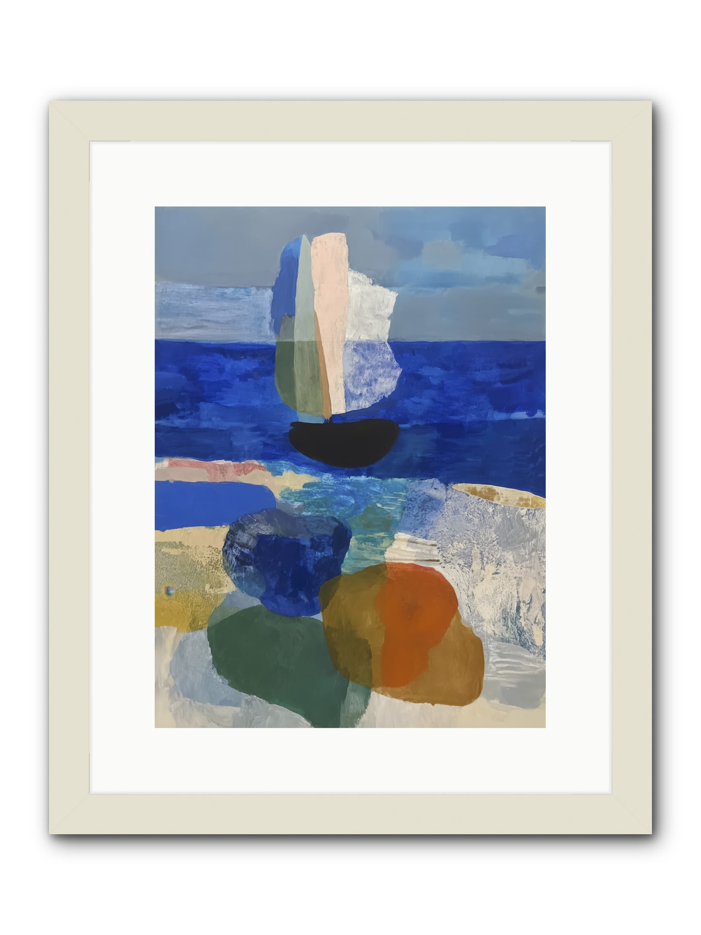 Glissent -- Framed Print - White 12x16