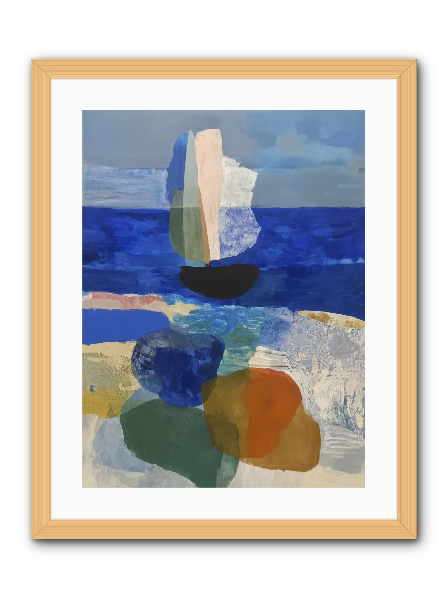 Glissent -- Framed Print - Natural 18x24
