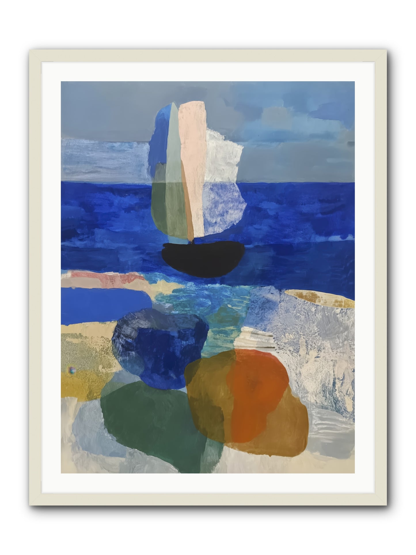 Glissent -- Framed Print - White 30x40