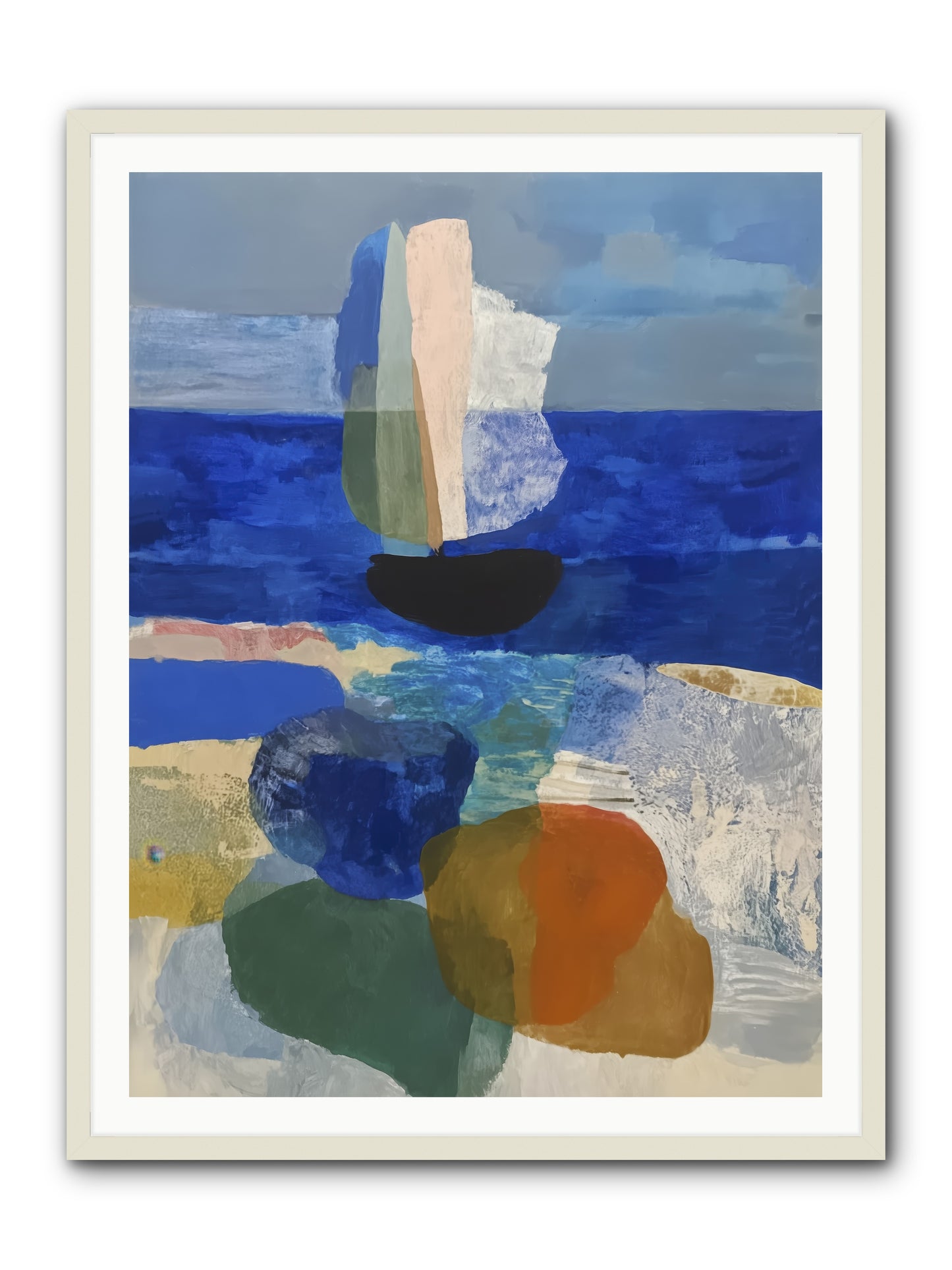 Glissent -- Framed Print - White 36x48
