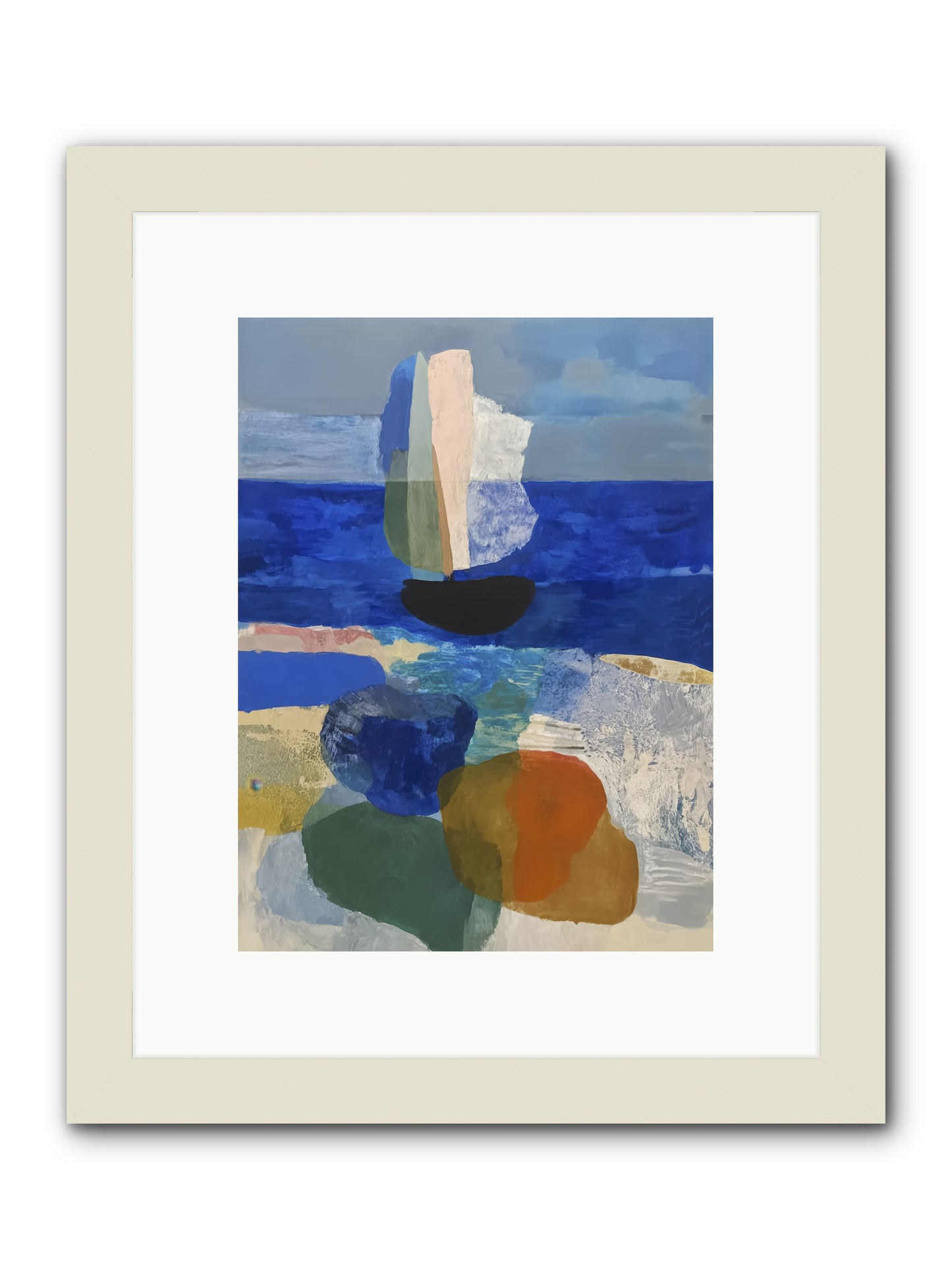 Glissent -- Framed Print - White 9x12