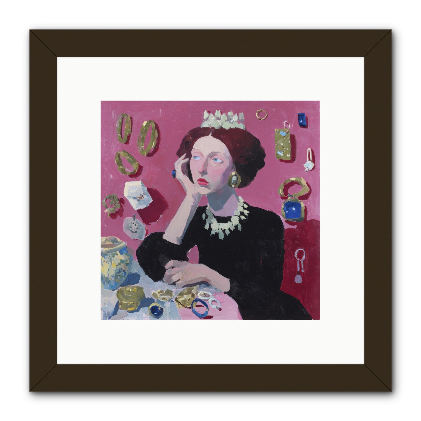 Glittering Solitude -- Framed Print - Black 10x10
