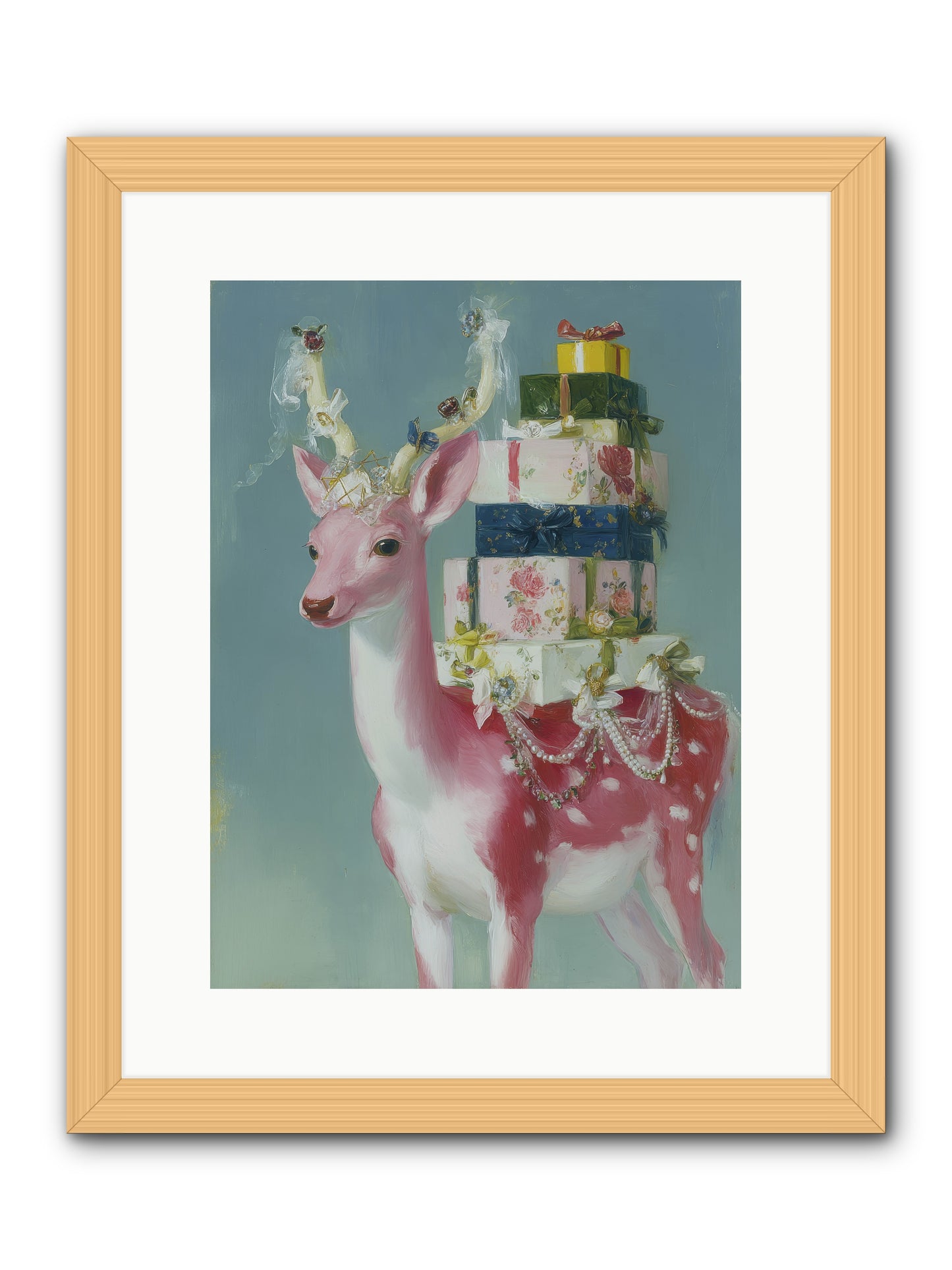 Glittering Wishes -- Framed Print - Natural 12x16