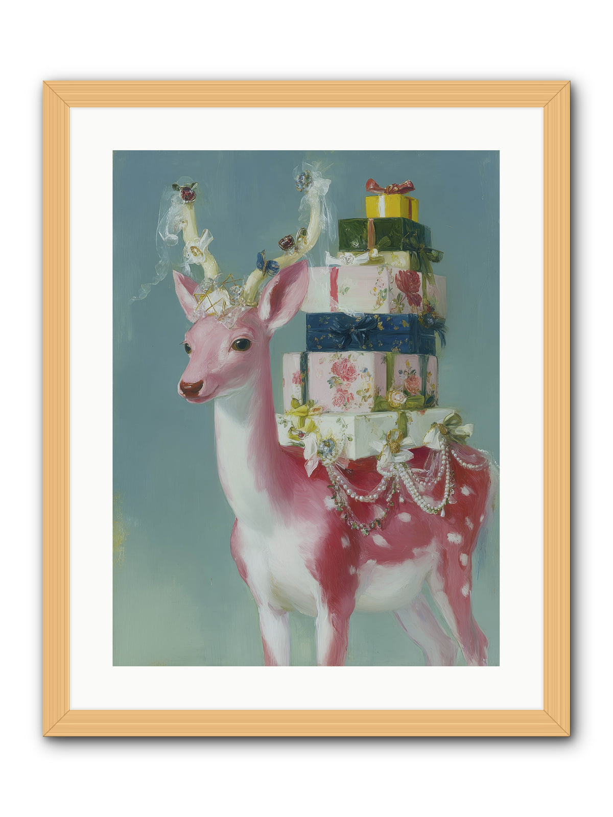 Glittering Wishes -- Framed Print - Natural 18x24