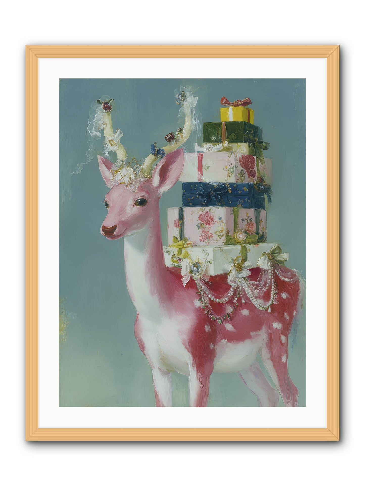 Glittering Wishes -- Framed Print - Natural 24x32