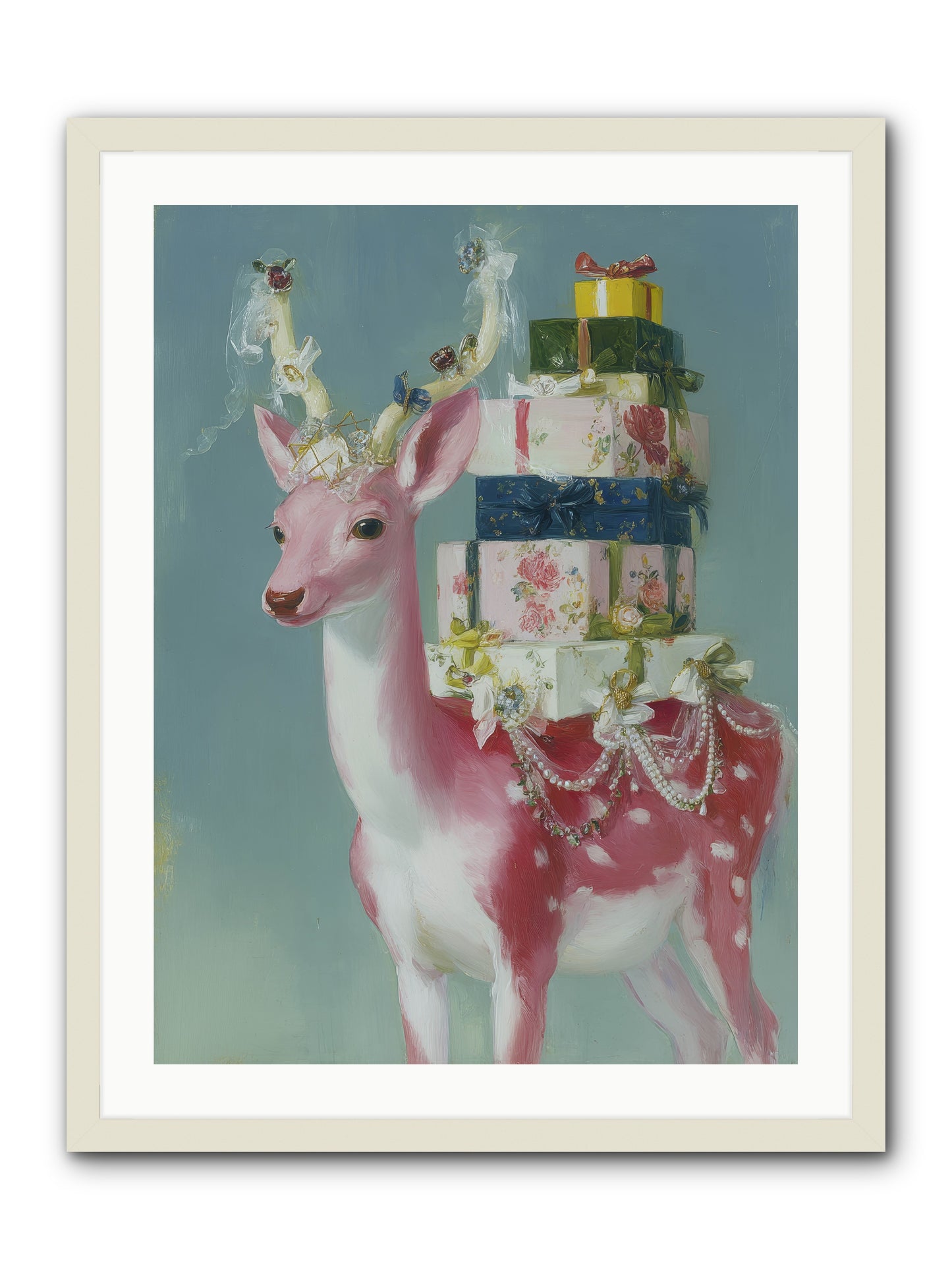 Glittering Wishes -- Framed Print - White 24x32