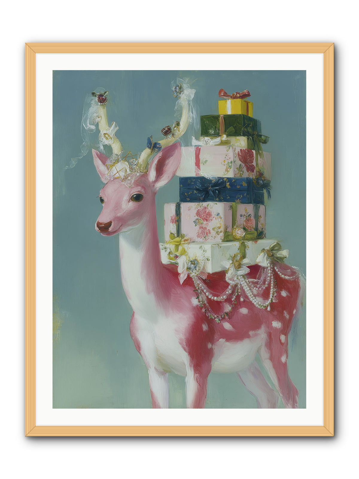 Glittering Wishes -- Framed Print - Natural 30x40