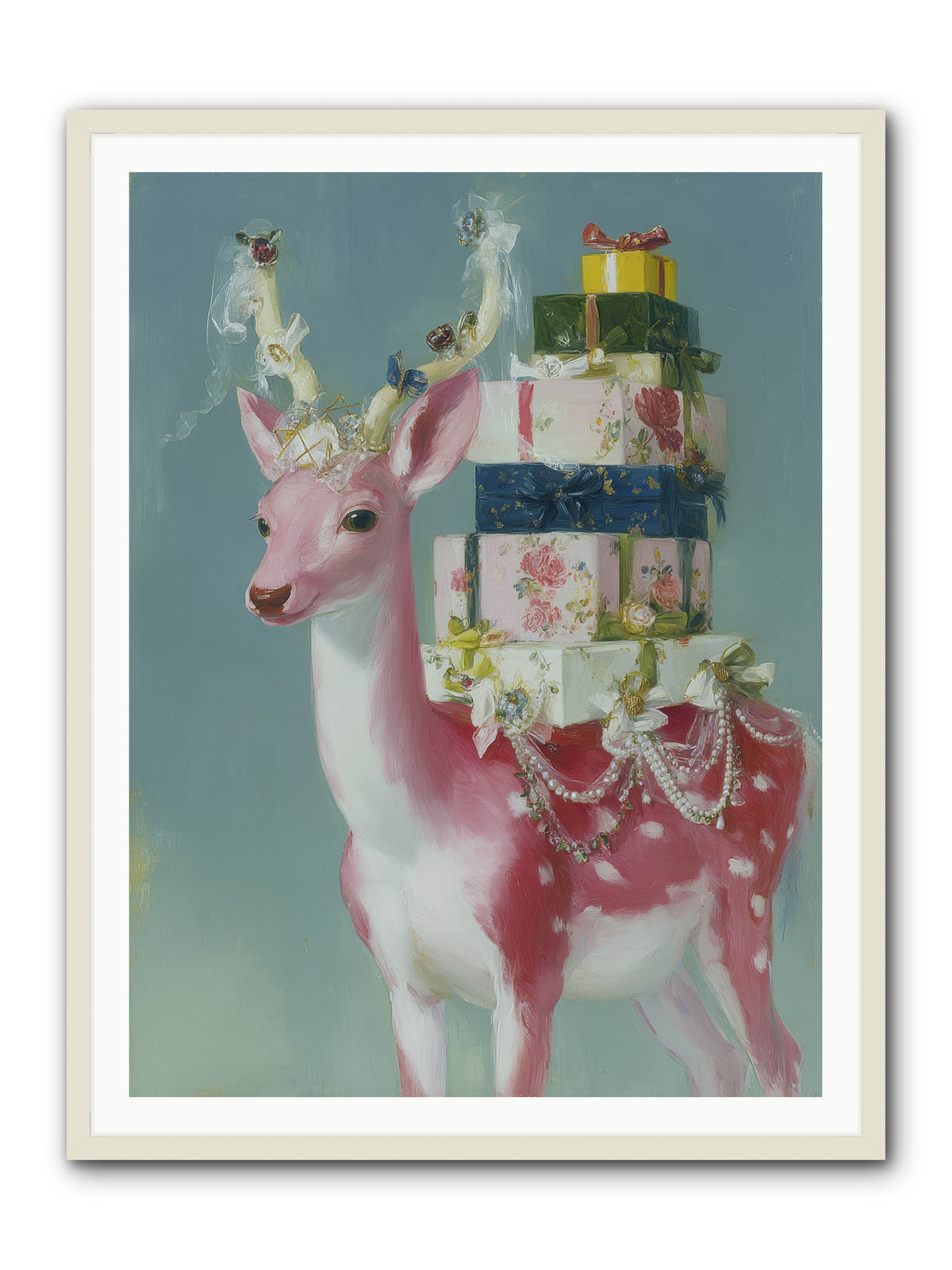 Glittering Wishes -- Framed Print - White 36x48