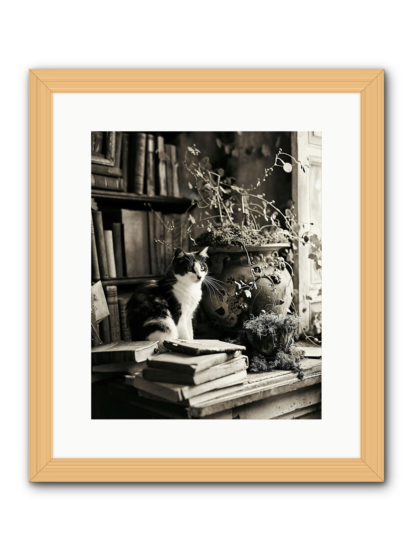 God Save The Queen -- Framed Print - Natural 12x15