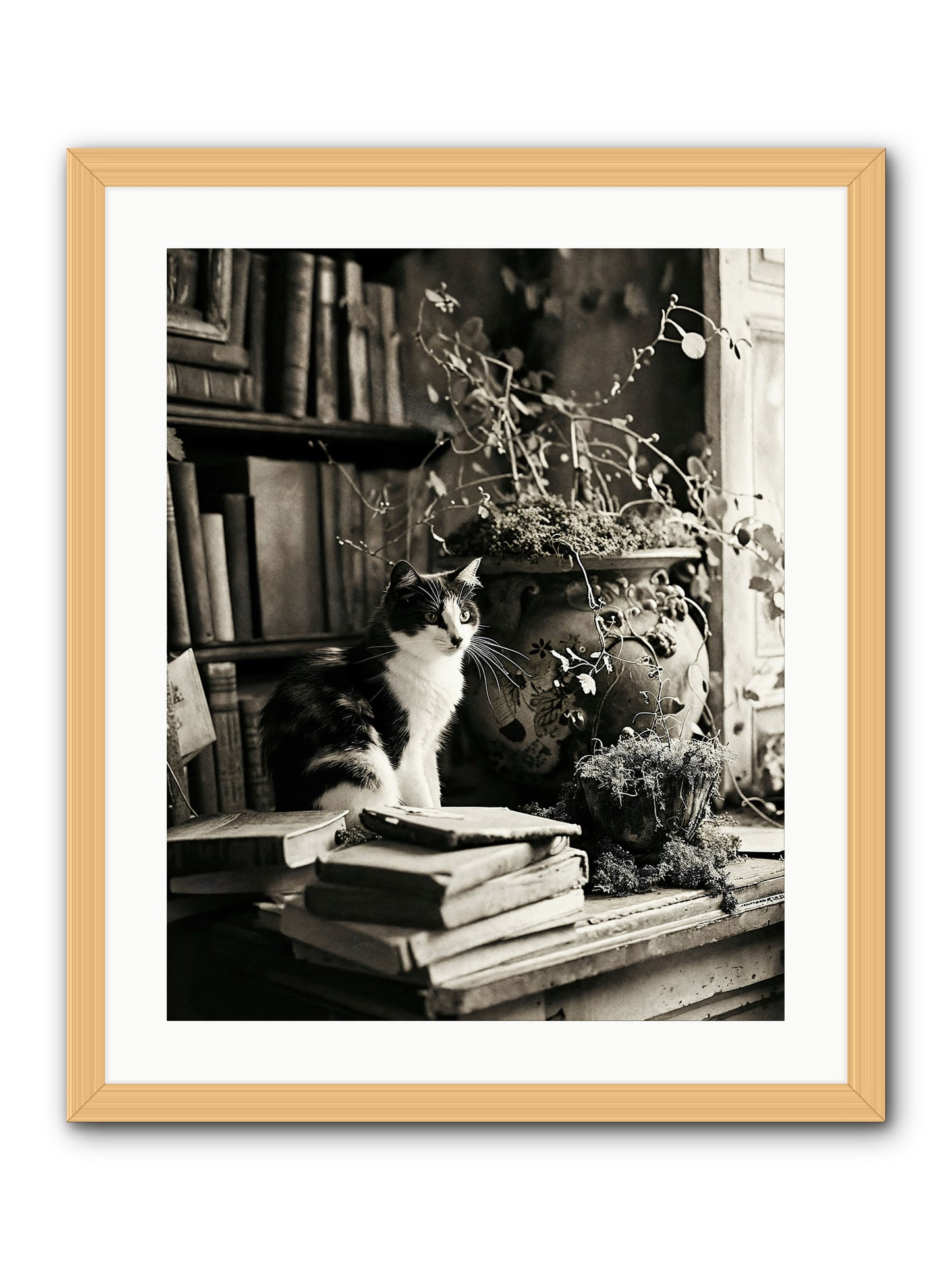 God Save The Queen -- Framed Print - Natural 20x25