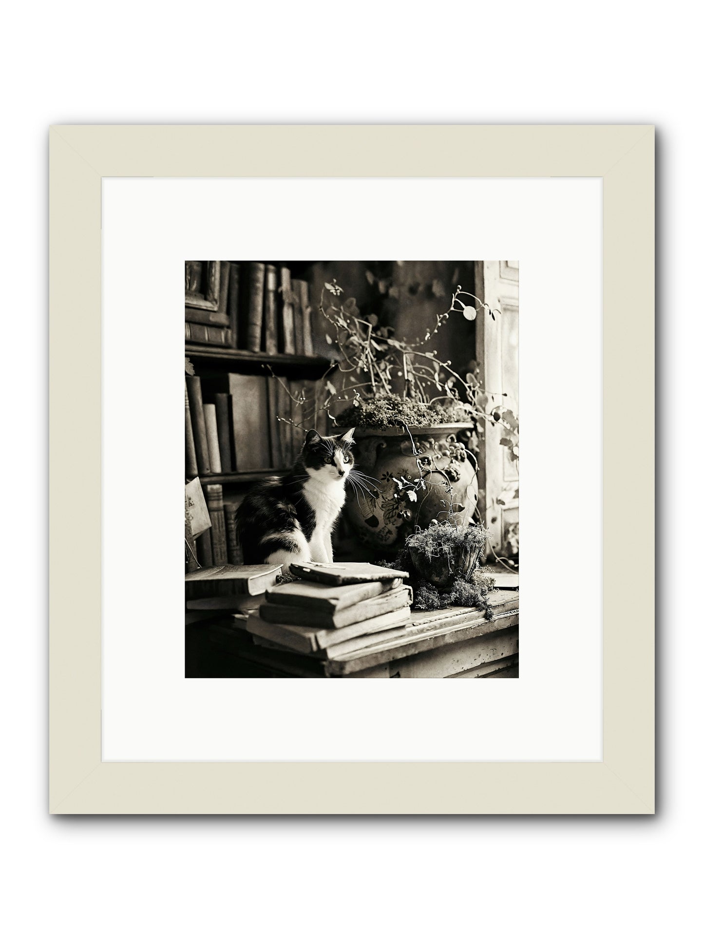 God Save The Queen -- Framed Print - White 8x10