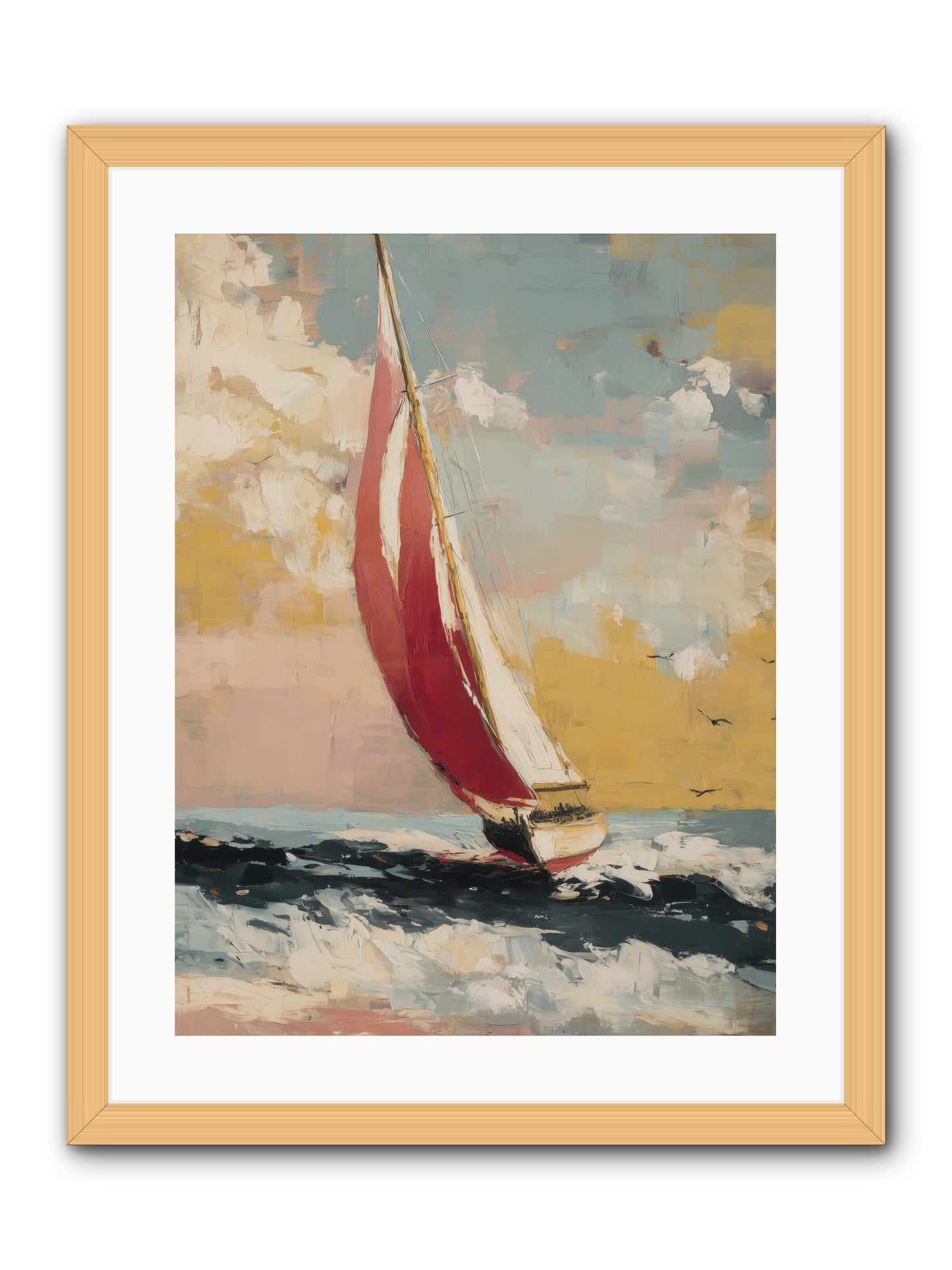 Golden Abundance -- Framed Print - Natural 18x24