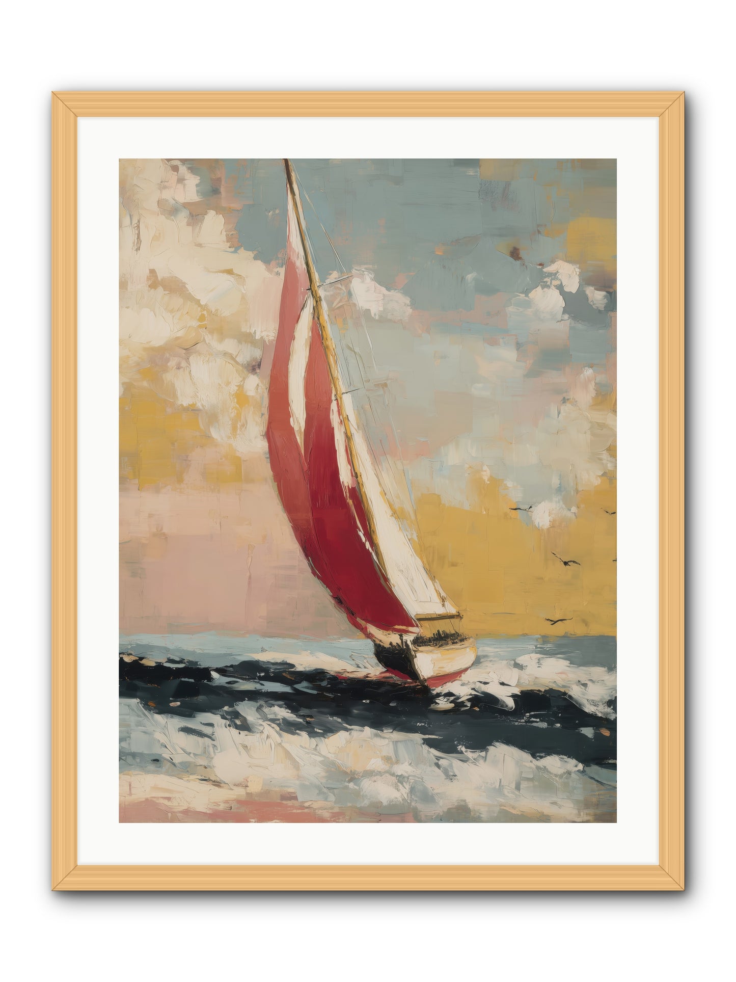 Golden Abundance -- Framed Print - Natural 24x32