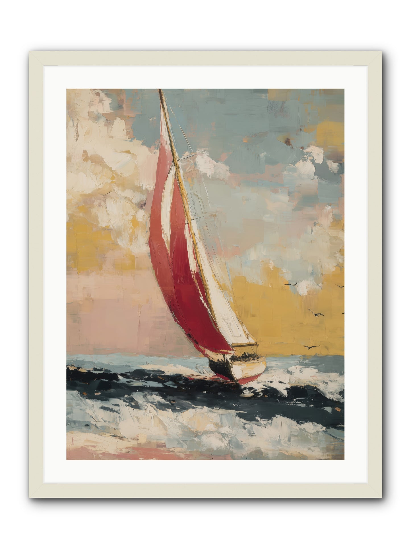 Golden Abundance -- Framed Print - White 24x32