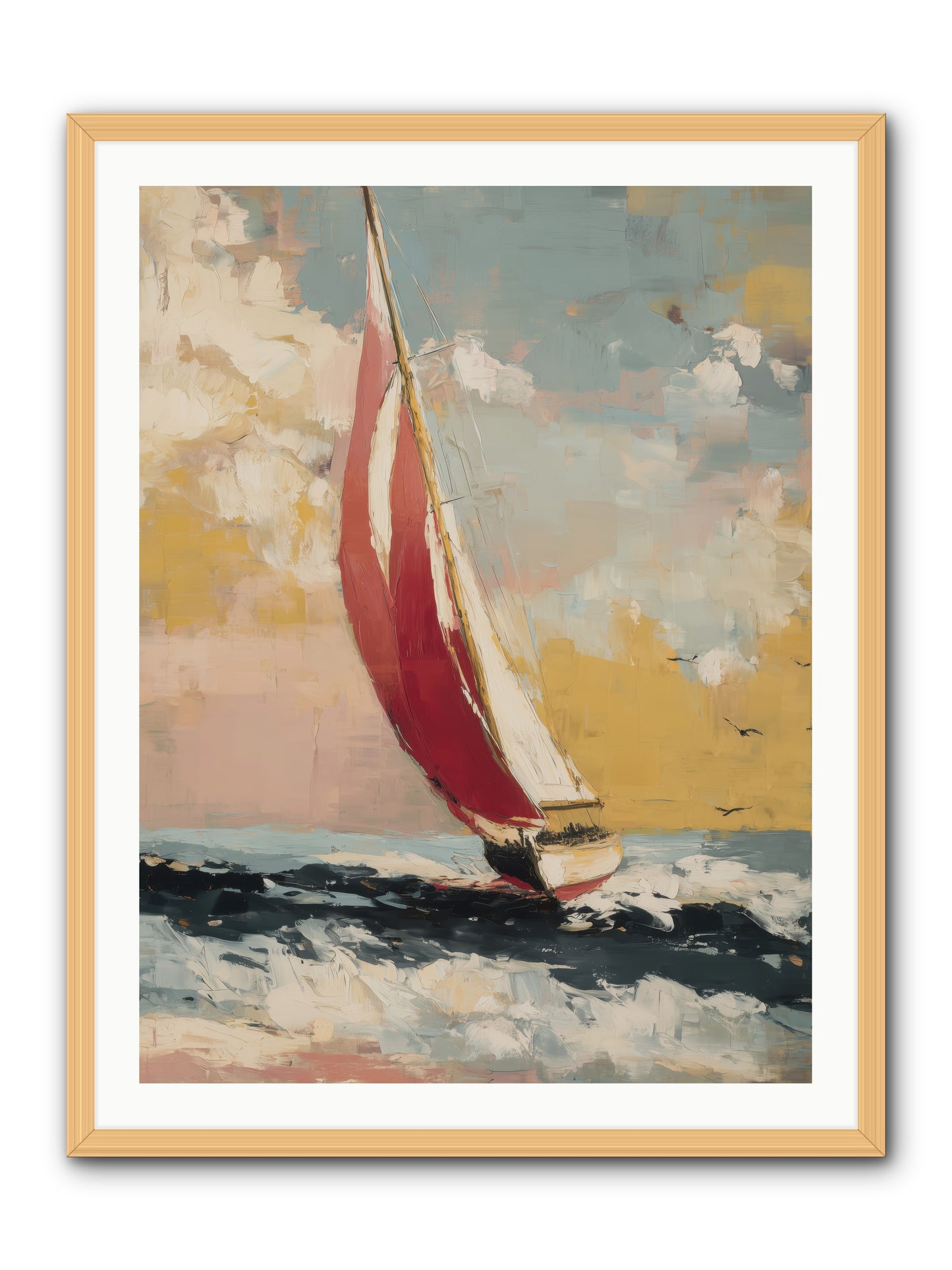 Golden Abundance -- Framed Print - Natural 30x40