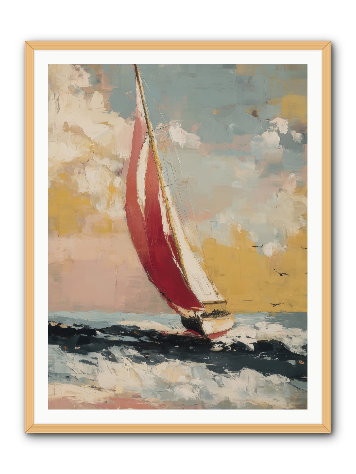 Golden Abundance -- Framed Print - Natural 36x48