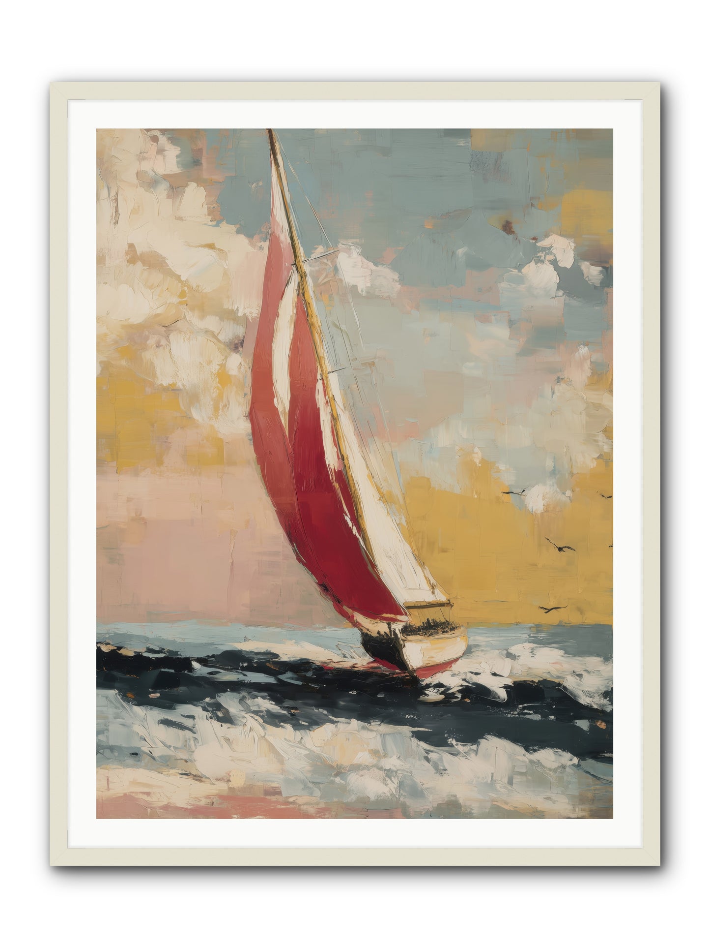 Golden Abundance -- Framed Print - White 36x48