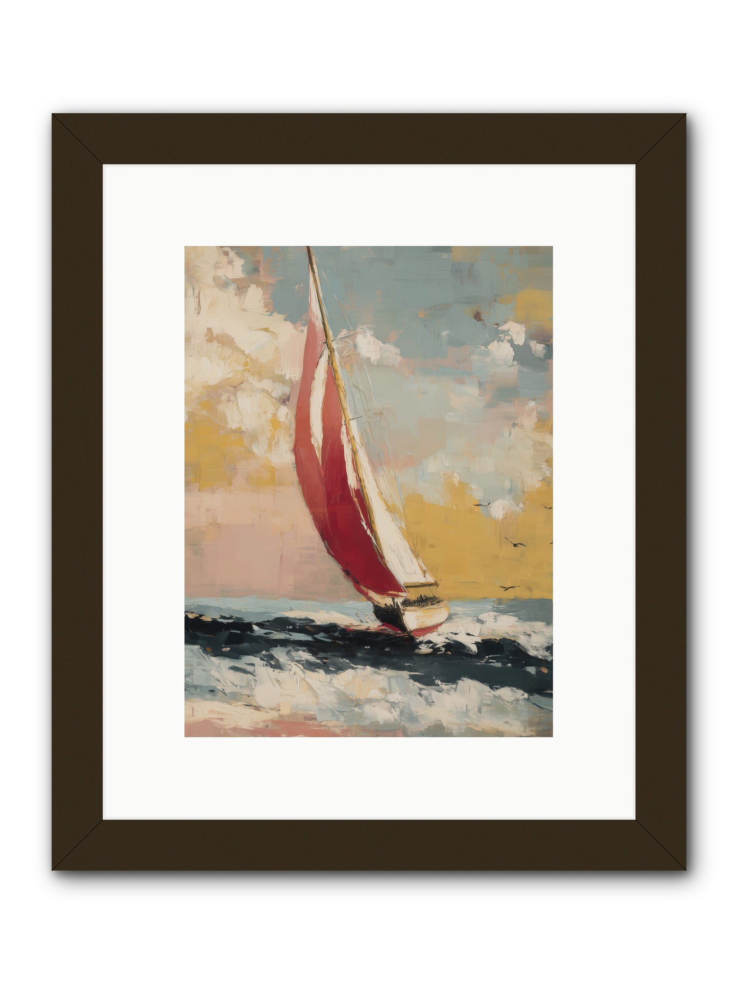 Golden Abundance -- Framed Print - Black 9x12