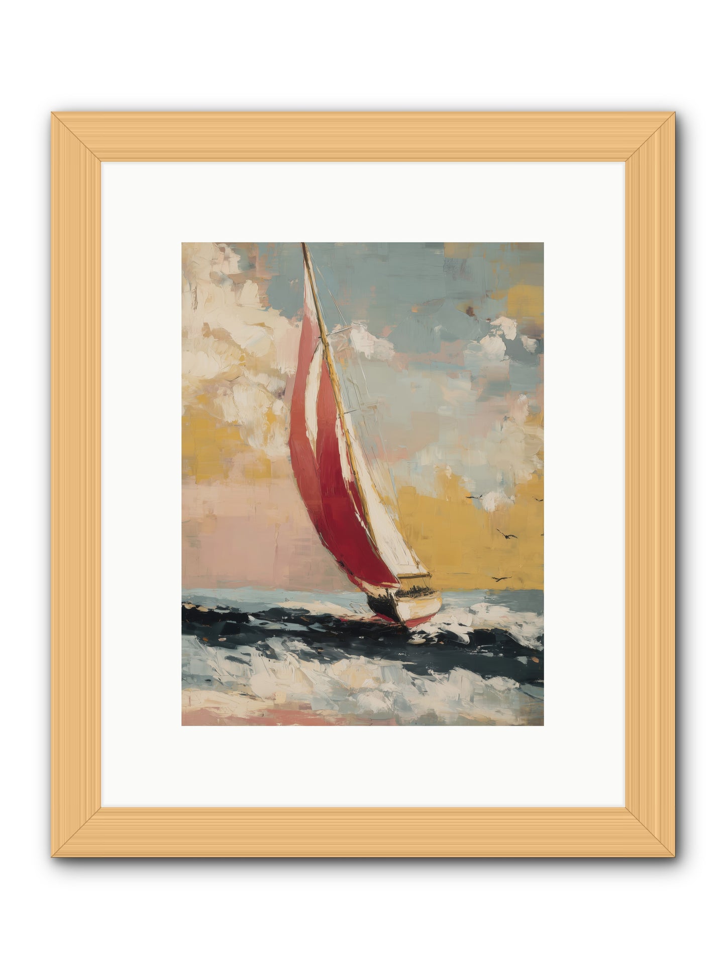 Golden Abundance -- Framed Print - Natural 9x12