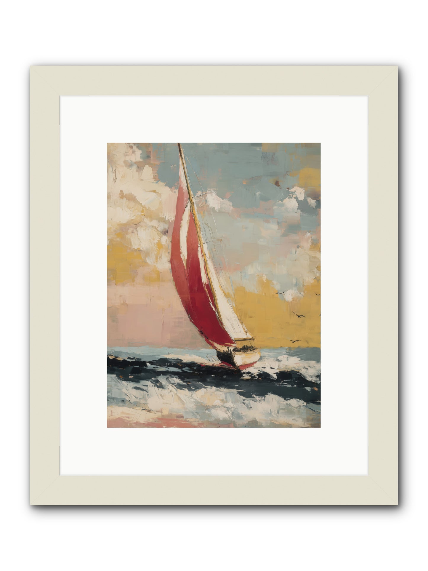 Golden Abundance -- Framed Print - White 9x12