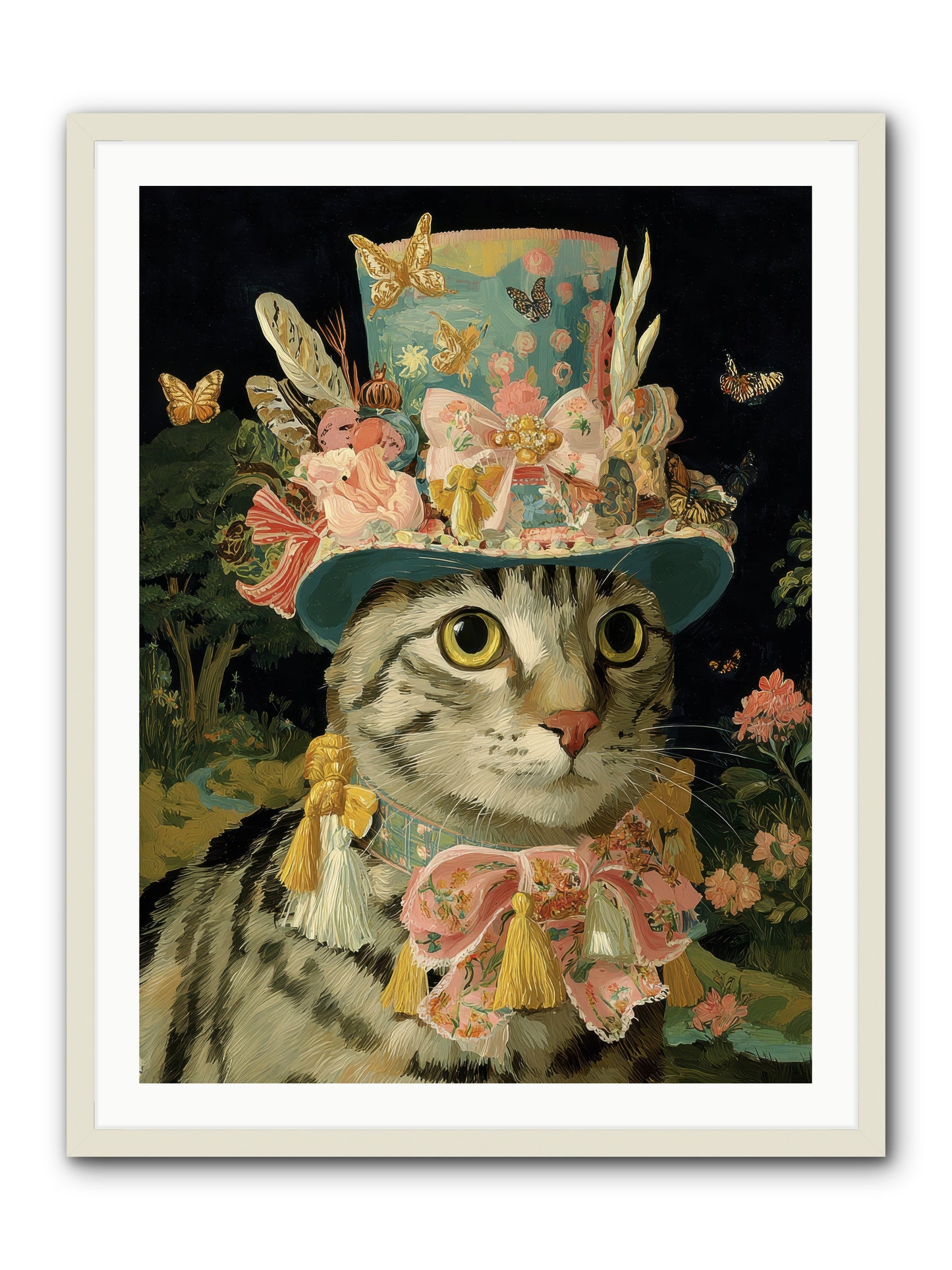 Golden Chapter No.1 -- Framed Print - White 30x40