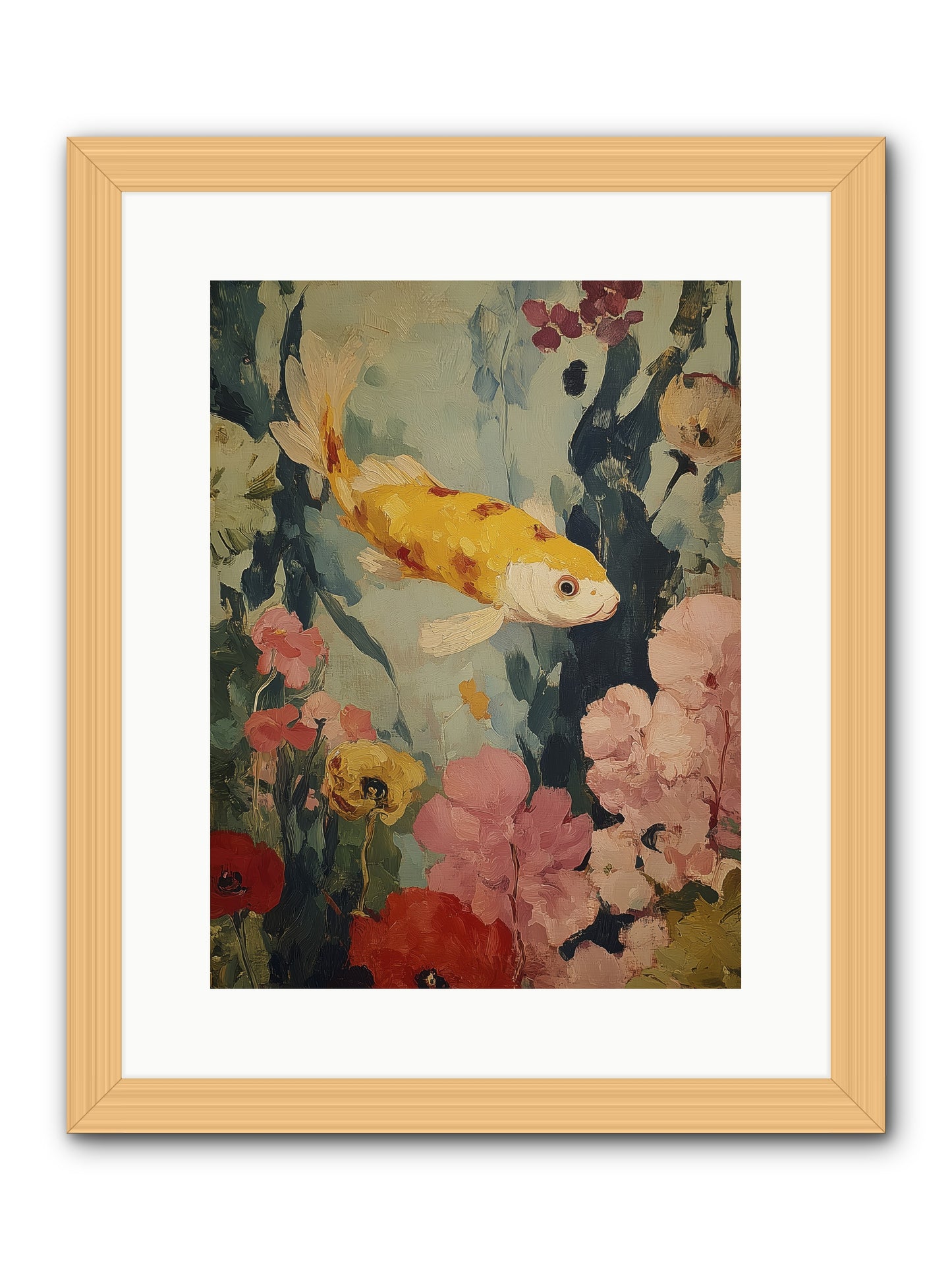 Golden Hour Light -- Framed Print - Natural 12x16