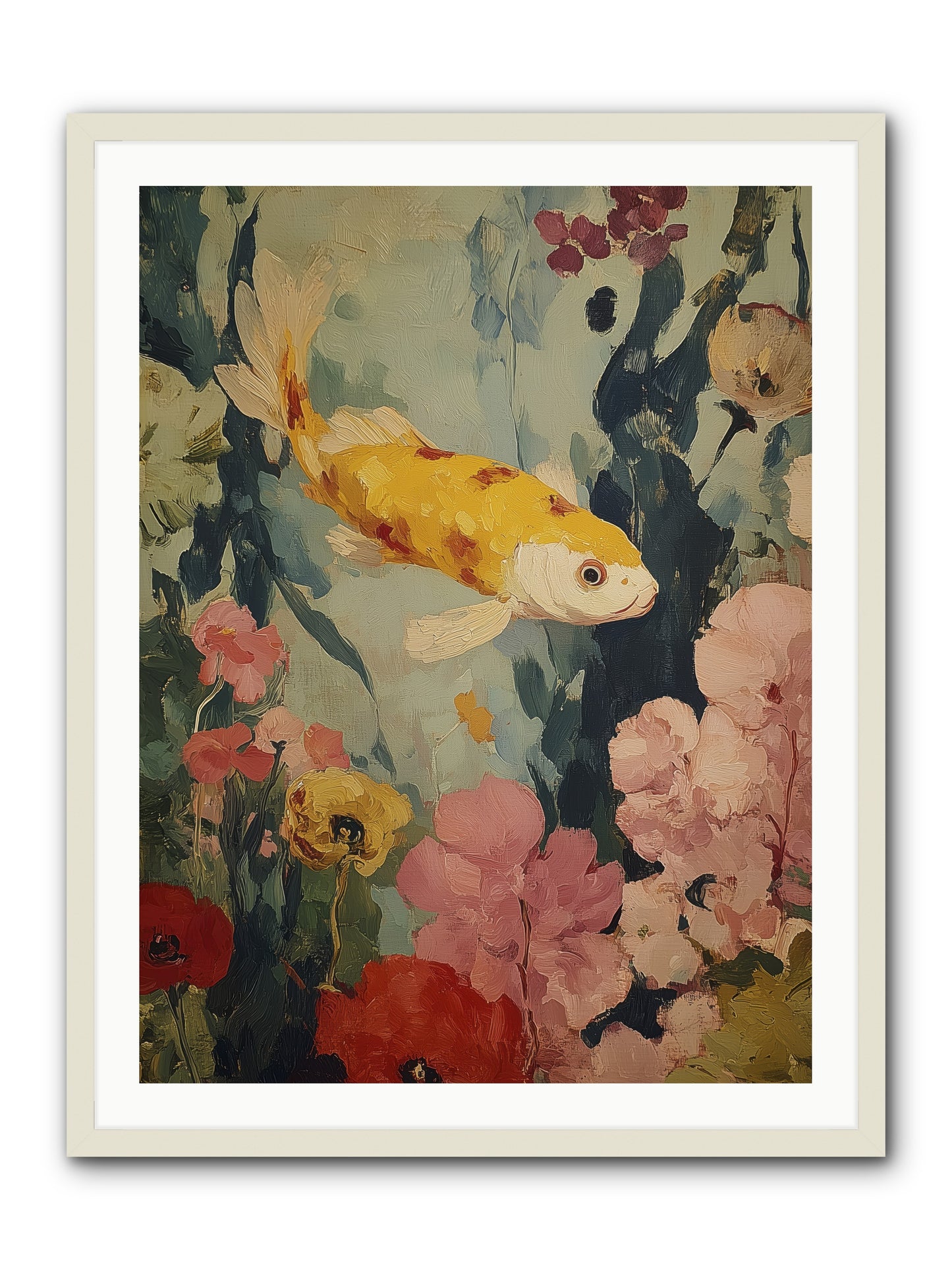 Golden Hour Light -- Framed Print - White 30x40